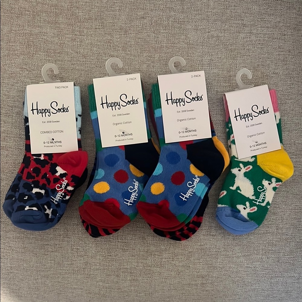 Lot of 7 New Pair of Baby Socks - Size 0-12 Months